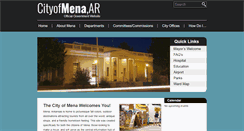 Desktop Screenshot of cityofmena.org