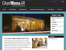 Tablet Screenshot of cityofmena.org